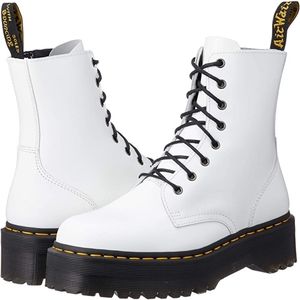 Doc Martens white combat boots
